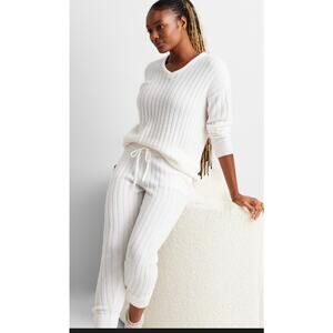 State of Day Women's Size 2XL XXL White 2 Piece Outfit Set Lounge Pajama